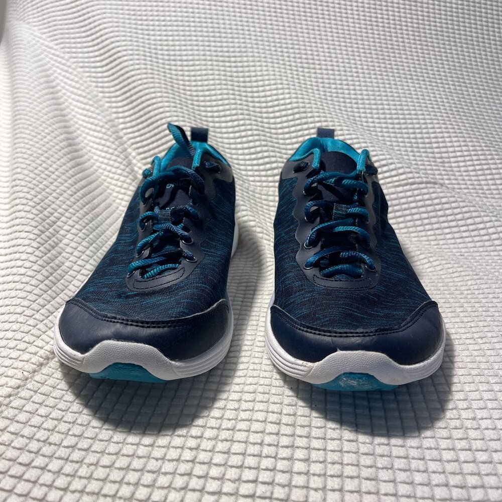 Vionic Fyn Sneakers Womens 8 Navy Teal Walking Athletic Shoes 335FYN/VS023
